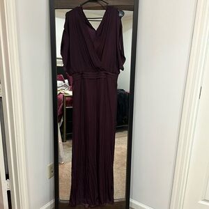 Naked zebra silky satin jumpsuit size L with tag